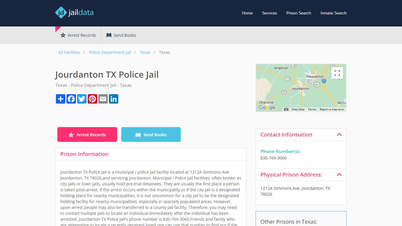Jourdanton TX Police Jail Inmate Search and Prisoner Info - Jourdanton, TX